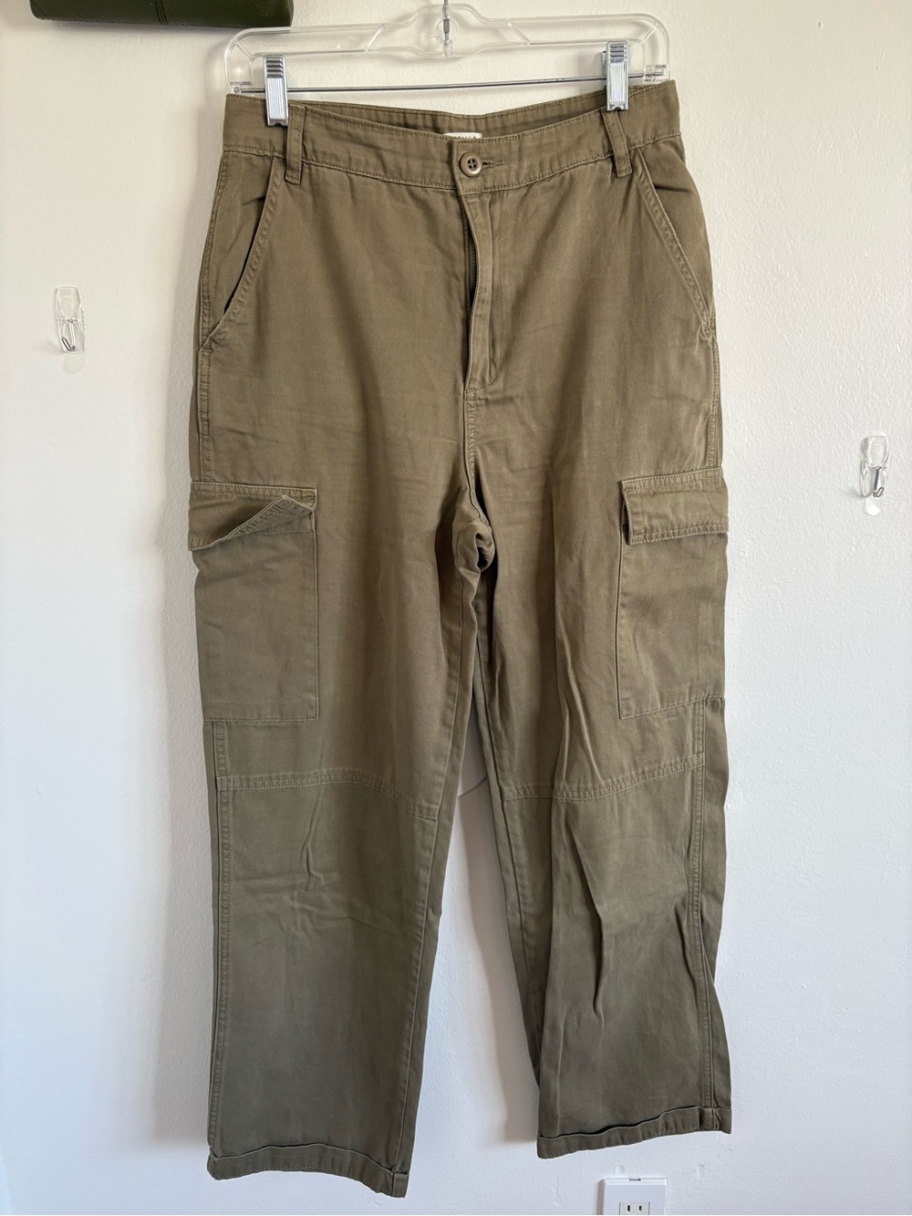 Women’s Olive Cargo Pants - Durable Casual Workwear